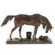 Бронзовая скульптура "Лошадь с собакой" (Анри Альфред-Мари Жакмар, копия)