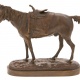 Бронзовая скульптура "Оседланная лошадь" (Лансере Е.А., копия)