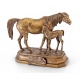 Скульптура "Арабская лошадь с жеребёнком" (Лансере Е.А., копия)