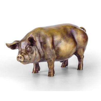 Статуэтка свиньи из бронзы