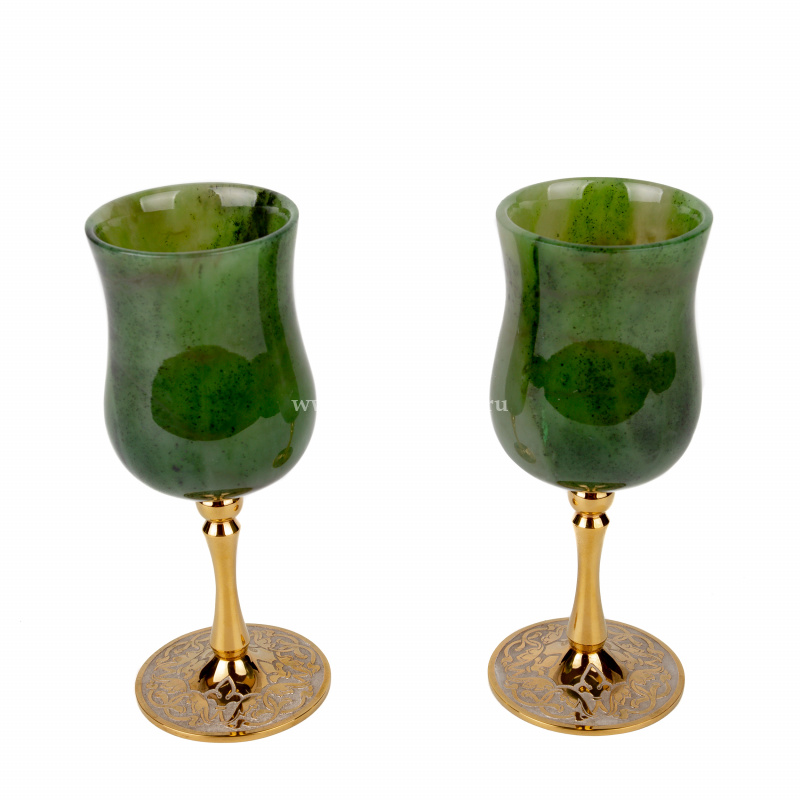 Бокалы из нефрита "Дуэт"
