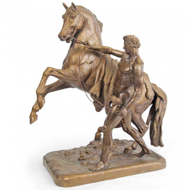Бронзовая скульптура "Возничий с лошадью" (А. Г. Чернощёков)