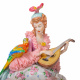 Фарфоровая статуэтка "Девушка с попугаем"