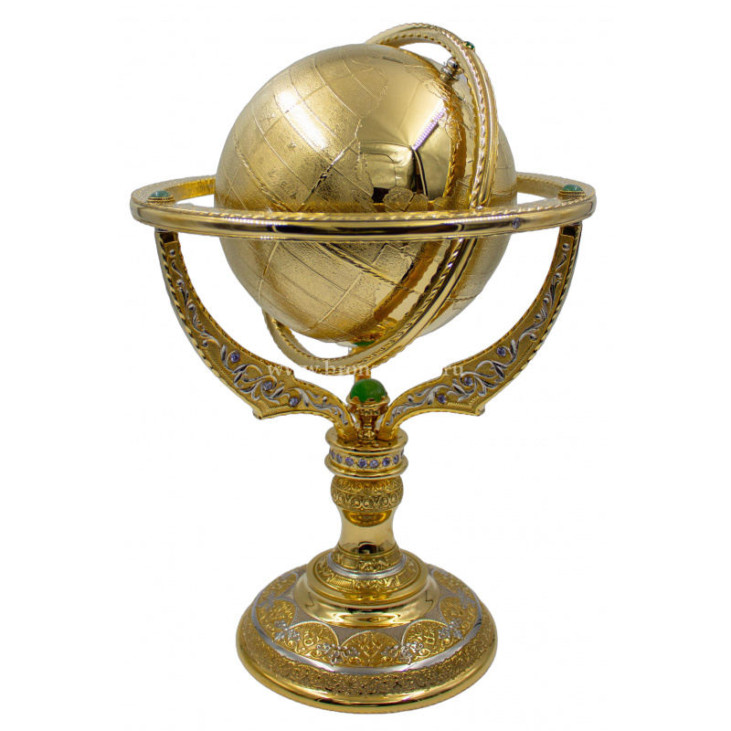 Золотой глобус ручной работы