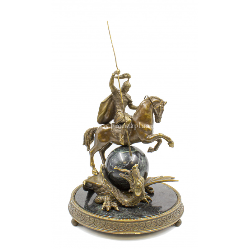 Статуэтка "Георгий Победоносец на шаре"