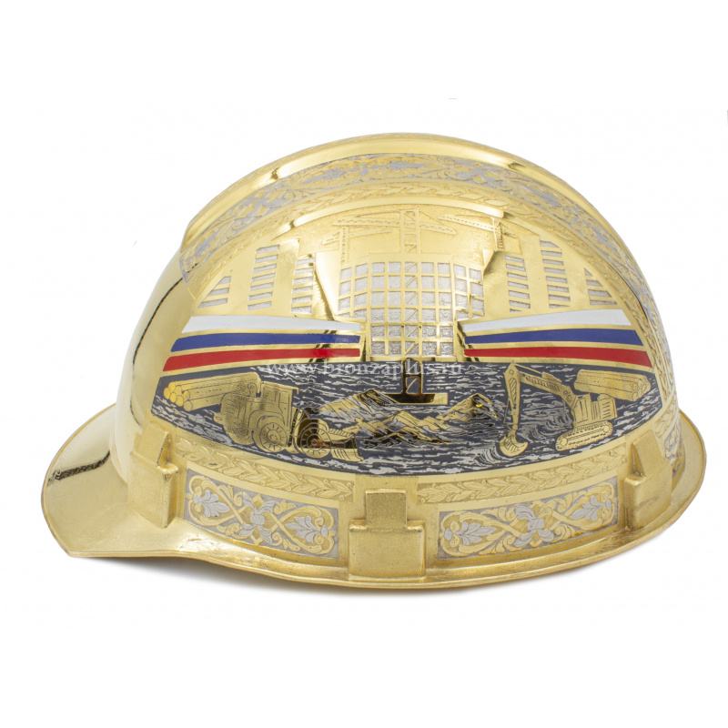 Строительная каска с гравировкой (Авторская работа)