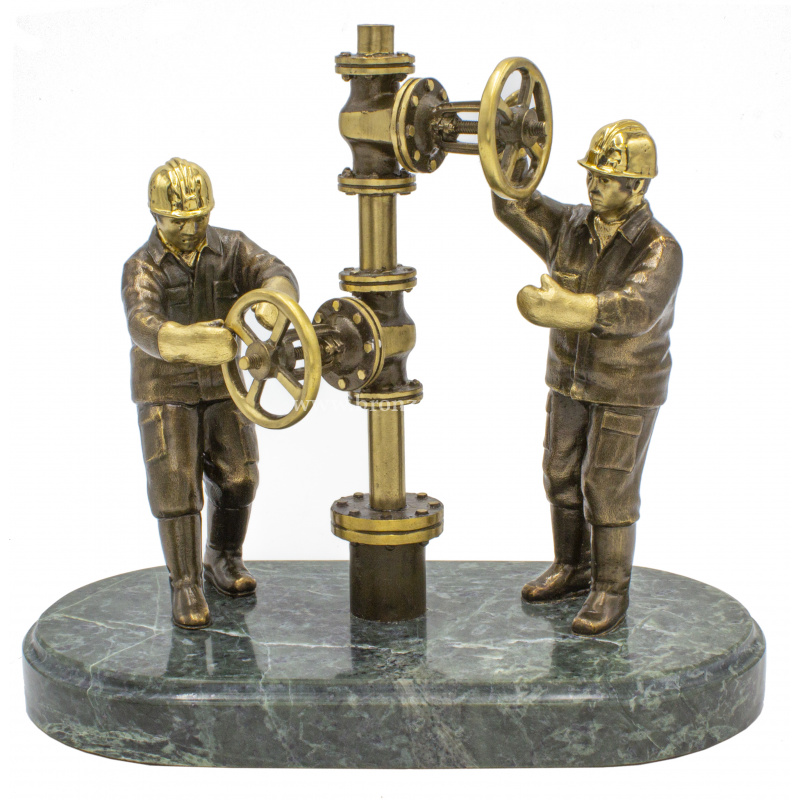 Бронзовая статуэтка "Газовщики"
