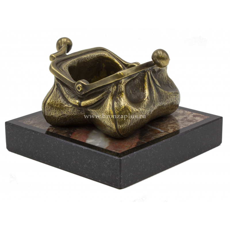 Бронзовый кошелек-шкатулка