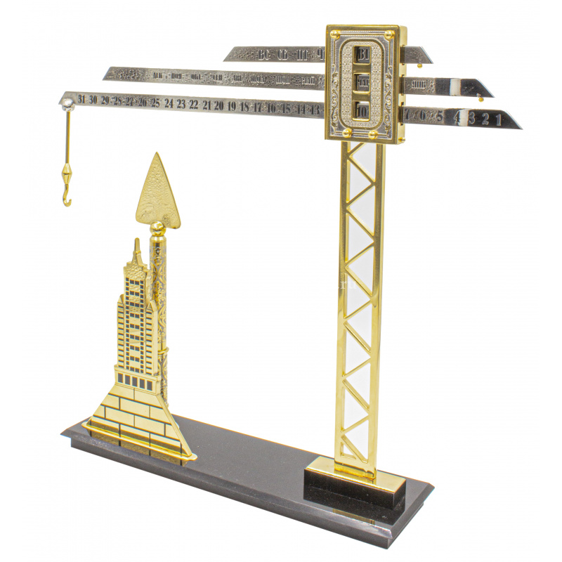 Настольный прибор "Кран-календарь с ручкой"