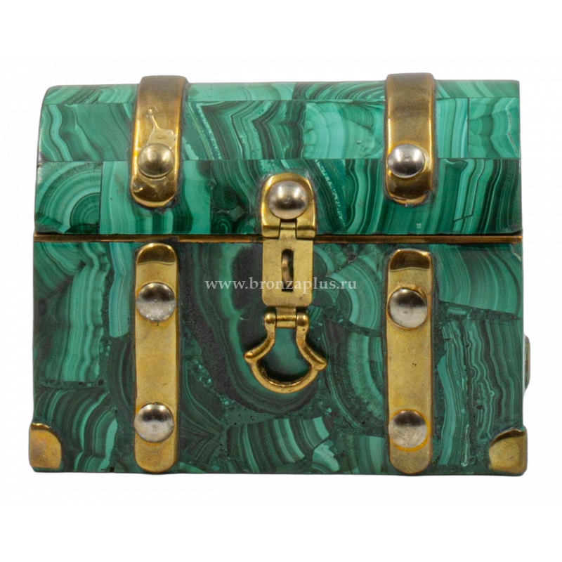 Сундучок малахитовый