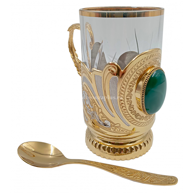 Подстаканник с кабошоном