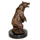 Бронзовая скульптура "Медведь ревущий"