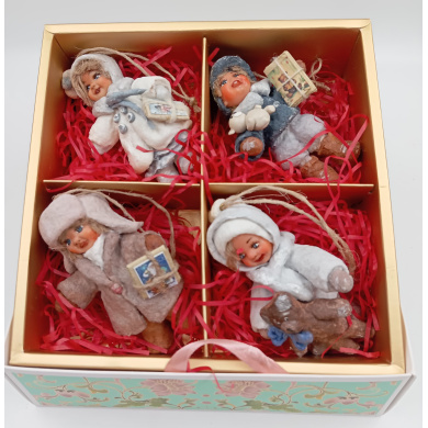 Набор ватных ёлочных игрушек