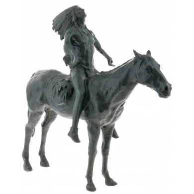 Скульптура Индеец на лошади