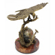 Бронзовая статуэтка «Орёл на ветке» 