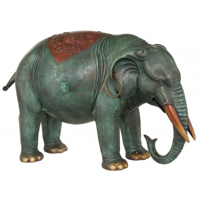 Скульптура "Слон большой из бронзы"