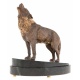 Бронзовая статуэтка "Волк воющий"