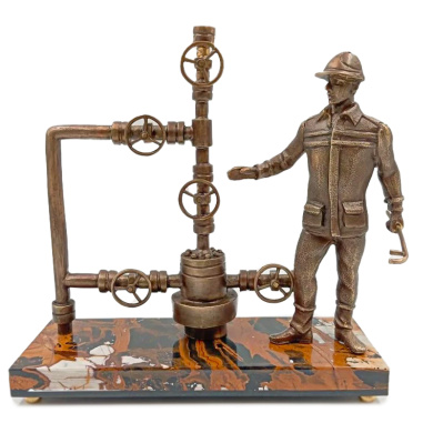 Бронзовая статуэтка "Газовщик"
